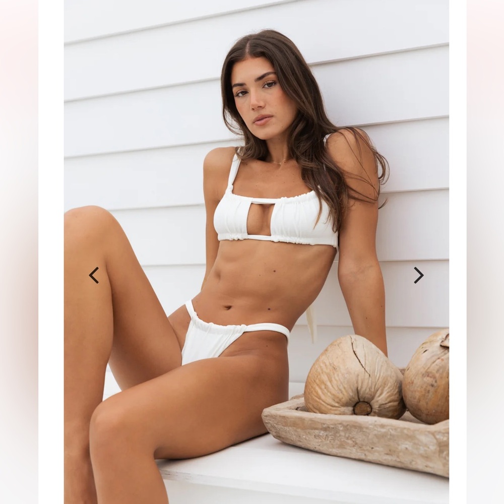 Haute Swimwear bikini set - “Piper” size small, color “vanilla.” Worn once.